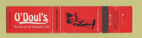 Matchbook Cover - O'Doul's Restaurant Vancouver BC 12 Strike