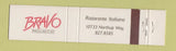 Matchbook Cover - Bravo Pagliaccio Italian Bellevue? WA? 12 Strike