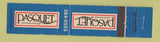Matchbook Cover - Pasquet Restaurant St Petersburg FL 12 Strike