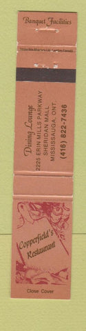 Matchbook Cover - Copperfield's Restaurant Mississauga ON 12 Strike