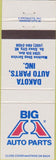 Matchbook Cover - Big A Auto Parts Dakota S Sioux City NE