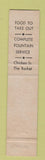 Matchbook Cover - Anchor Drive In Restaurant Altoona PA GREEN 12 Strike