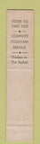 Matchbook Cover - Anchor Drive In Restaurant Altoona PA PINK 12 Strike