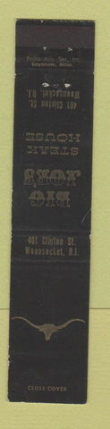 Matchbook Cover - Big Joe's Steak House Woonsocket RI WEAR 12 Strike