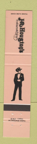 Matchbook Cover - JR Houston's Calgary AB 12 Strike