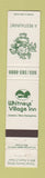 Matchbook Cover - Whitney's Village Inn Jackson NH Garden Spot 12 Strike