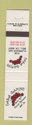 Matchbook Cover - Casa Gaming Mexican Restaurant Bell CA 12 Strike