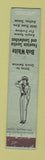 Matchbook Cover - Bob White Restaurant Dallas TX girlie WEAR 12 Strike