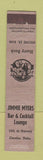 Matchbook Cover - Jimmie Myers Bar Omaha NE  12 Strike