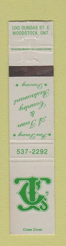 Matchbook Cover - Town and Country Restaurant Woodstock ON WEAR 12 Strike