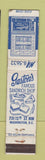 Matchbook Cover - Gaston's Sandwich Shop Washington DC WEAR 12 Strike