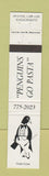 Matchbook Cover - Peguins Pasta Hyannis MA 12 Strike