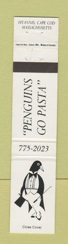 Matchbook Cover - Peguins Pasta Hyannis MA 12 Strike