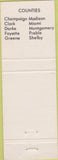 Matchbook Cover - Vote Judge Joseph Kerns Court of Appeals