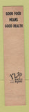 Matchbook Cover - Indian Grill Salida Colorado ADVANCE 12 Strike