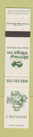 Matchbook Cover - Whitney's Village Inn Jackson NH Garden Spot 12 Strike