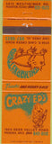 Matchbook Cover - Crazy Ed's Restaurant Phoenix AZ