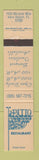 Matchbook Cover - The Patio Restaurant Vero Beach FL 12 Strike