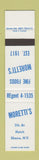 Matchbook Cover - Moretti's Elmira NY restaurant SAMPLE 12 Strike