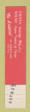 Matchbook Cover - Loue's Deli Restaurant Detroit? MI 12 Strike