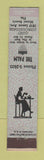 Matchbook Cover - The Palm Miami Beach FL ADVANCE 12 Strike
