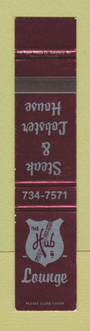 Matchbook Cover - Hub Lounge Steak Lobster 12 Strike