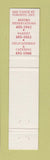 Matchbook Cover - Oliver's Restaurant Toronto ON 12 Strike