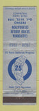 Matchbook Cover - California Silver Jubilee Fresno CA 1954 State Farm Insurance