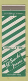 Matchbook Cover - Hotel El Rancho Fresno CA