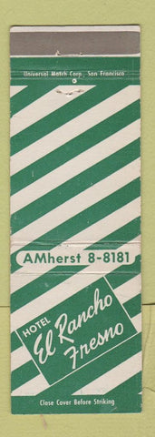 Matchbook Cover - Hotel El Rancho Fresno CA
