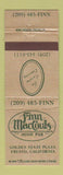 Matchbook Cover - Finn MacCouls Irish Pub Fresno CA