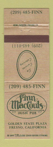 Matchbook Cover - Finn MacCouls Irish Pub Fresno CA