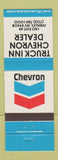Matchbook Cover - Chevron oil gas Truck Inn Fernley NV