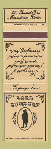 Matchbook Cover - Lord Bunbury Boston MA restaurant WEAR