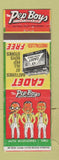 Matchbook Cover - Pep Boys Cadet Batteries Auto Parts tires