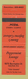Matchbook Cover - Peppermint Lounge Pizza Halifax NS