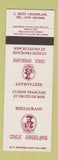 Matchbook Cover - Restaurant Chez Rabelais Quebec QC