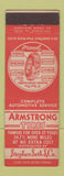 Matchbook Cover - Armstrong Tires Stephen Seth Baltimore MD