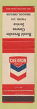 Matchbook Cover - Chevron oil gas Harold Brownlee Irrigon OR