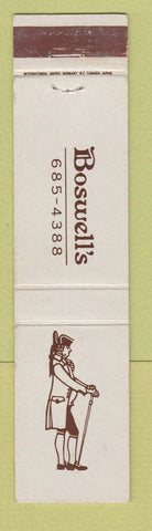 Matchbook Cover - Boswell's WEAR 12 Strike