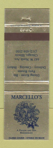 Matchbook Cover - Marcello's Chicago IL