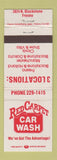 Matchbook Cover - Red Carpet Car Wash Fresno CA
