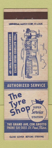 Matchbook Cover - Tyre Shop Tires St Paul MN