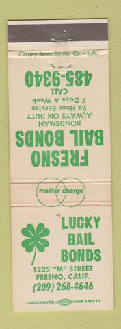 Matchbook Cover - Lucky Bail Bonds Fresno CA