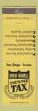 Matchbook Cover - Drew Jarrell Income Tax Fresno CA San Diego