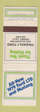 Matchbook Cover - 1979 Ford Friendly Fresno CA
