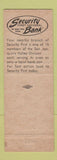 Matchbook Cover - FSC Bulldogs Fresno State Sports CA Bank