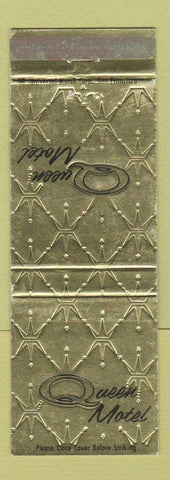 Matchbook Cover - Queen Motel Fresno CA