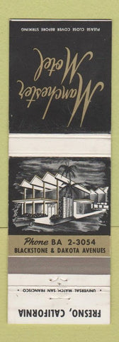 Matchbook Cover - Manchester Motel Fresno CA