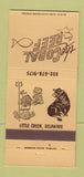 Matchbook Cover - The Coral Reef Little Creek DE 30 Strike